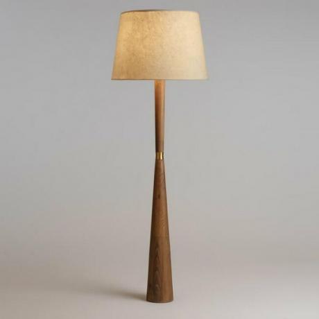 houten vloerlamp