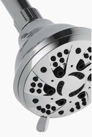 Chuveiro cromado de alta pressão AquaDance, $ 9,96