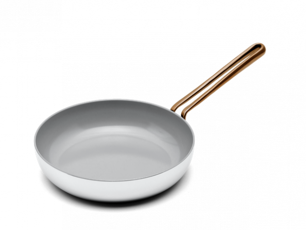 panela de cerâmica branca