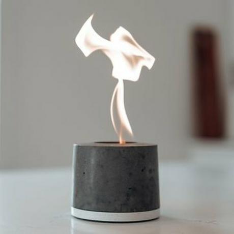 FLIKR Fire Personal Concrete Fireplace