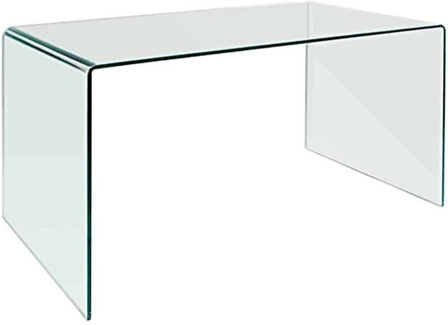 Neos Modern Furniture Bent Glass Desk ، بسعر 429.99 دولارًا