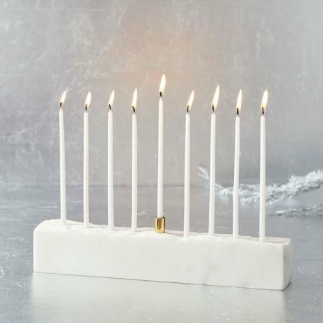 West Elm Marble and Brass Menorah, $ 59