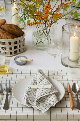 moderne Thanksgiving-tafel