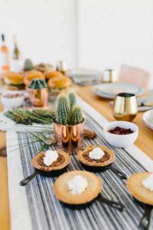 vetplanten thanksgiving tafel