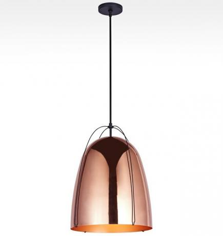 koperen eetkamerlamp, Rejuvenation Haleigh Dome Pendant