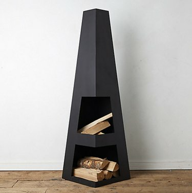 Terrengforvitring Stål Obelisk Chiminea, $498