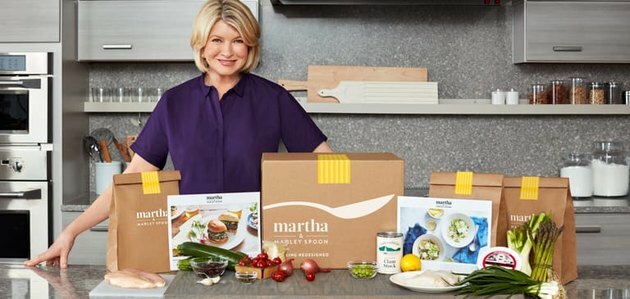 Martha Stewart met een Marley Spoon maaltijdbox