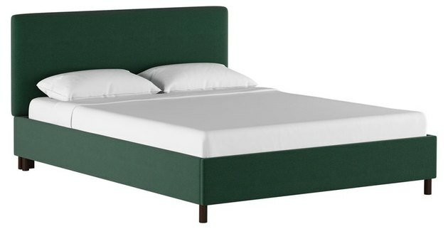 سرير الكتان الأخضر