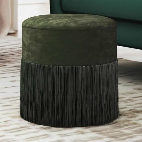 Mercer41 Round Fringe Ottoman, $ 113,99