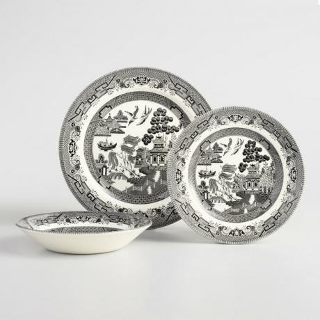 World Market Black Willow Chinoiserie Dinnerware Collection