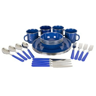 Set di stoviglie da campeggio smaltate Stansport