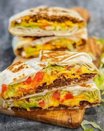 „Edgy Veg Vegan Crunchwrap Supreme“