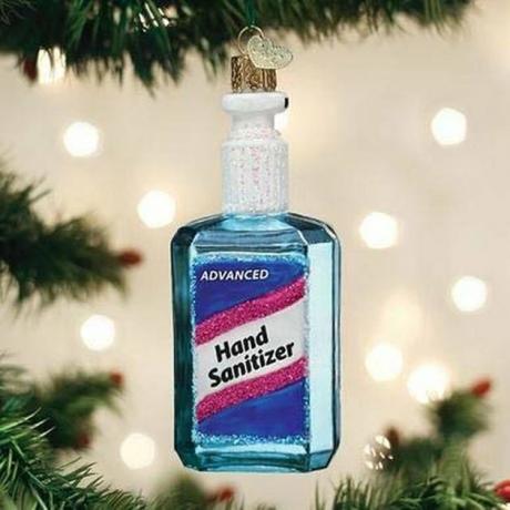 Enfeite de desinfetante para mãos de Natal do Velho Mundo, $ 20