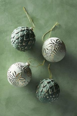 Anthropologie Foliage Ornaments (conjunto de 4), US $ 24
