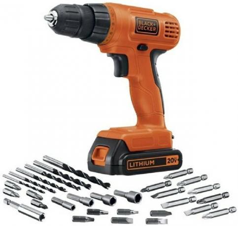 Akumuliatorinis gręžtuvas „Black + Decker“