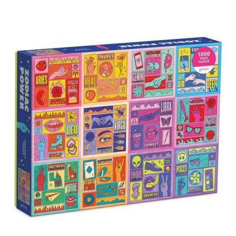 puzzle zodiac colorido