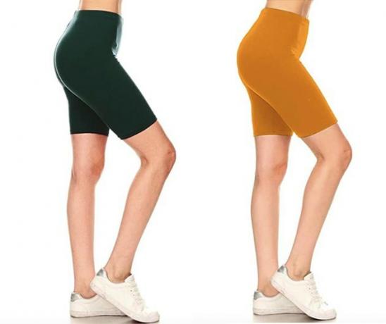 Leggings Depot Calções de treino de motociclista de moda feminina, $ 12,99- $ 13,99