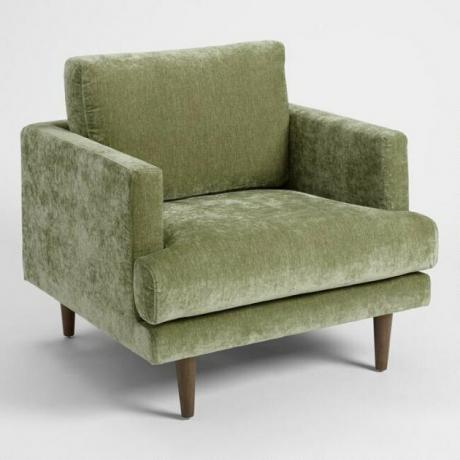 fluwelen gestoffeerde fauteuil