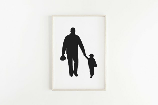 Silhueta de pai e filho