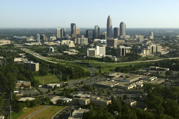 Pogled iz zraka na obzorje, Charlotte, Sjeverna Karolina