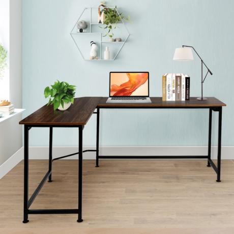 Mesa de canto Vecelo em forma de L - Escrivaninha de escritório para computador, $ 126,99