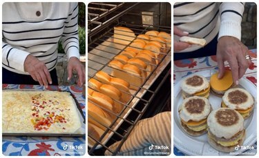 Come preparare panini per la colazione sfusi con uova in teglia