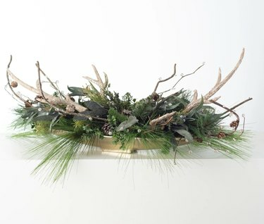 Darby Creek Trading Faux Antler and Greens Arrangement