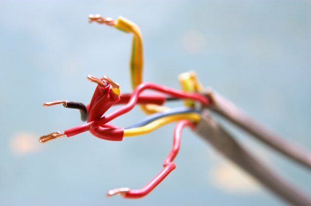 Tampilan kabel listrik telanjang