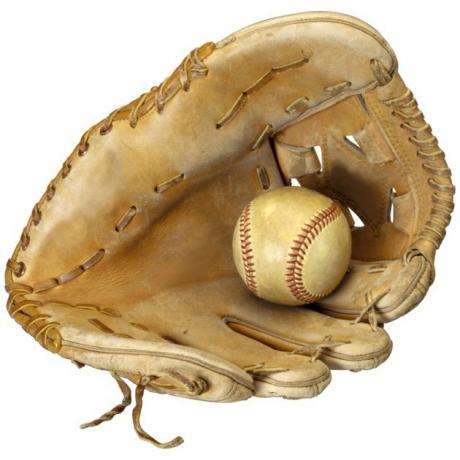 Baseball a rukavice bez prstov