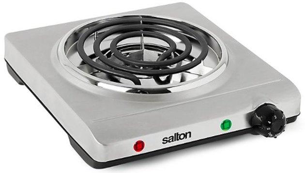 Queimador de fogão elétrico da Salton Aço inoxidável Single Coil Fogão portátil de cozinha da Toastess
