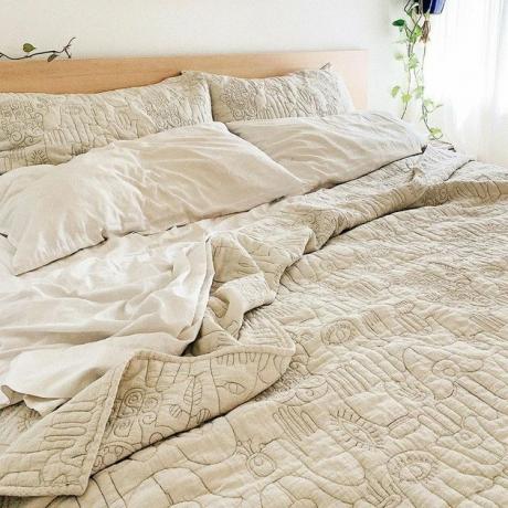 Jungalow Natural Hamsa Dekbedset woondecoratie zwart eigendom