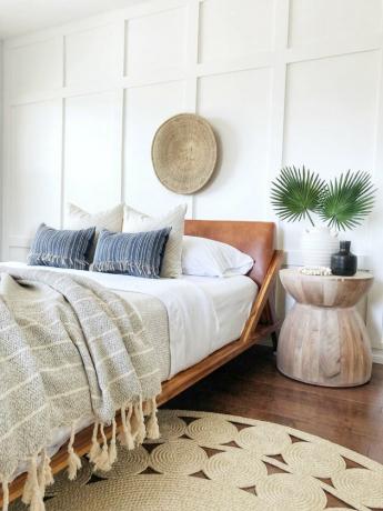 quarto costeiro com muitos elementos texturizados