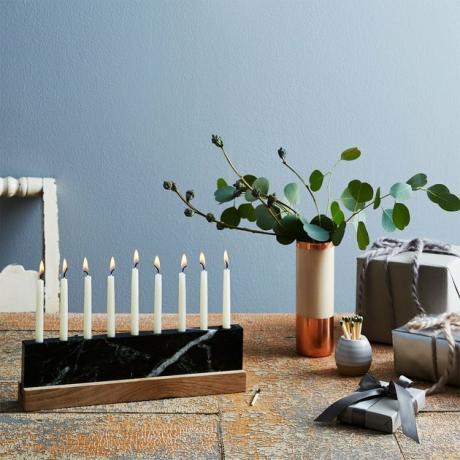 JK Adams Green Marble Menorah, $ 68