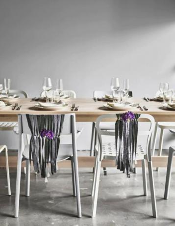 decoração de cadeira de casamento diy IKEA hack