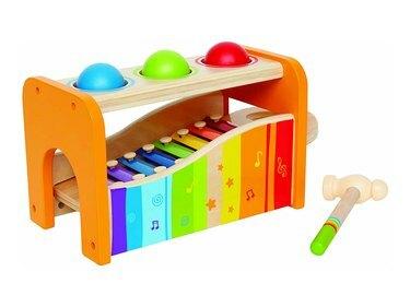 Hape Pound & Tap Bench s kliznim ksilofonom