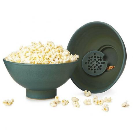 popcornkom met pit met zeefje