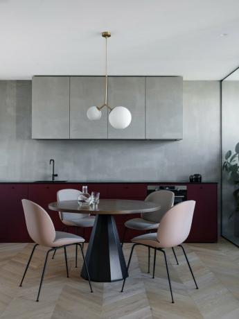 sala da pranzo minimalista