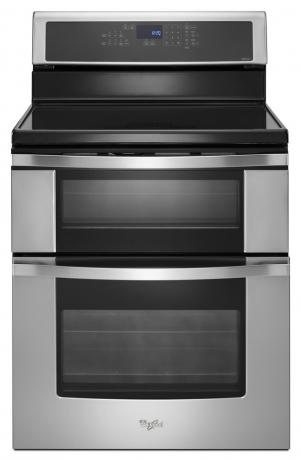 Fogão marca Whirlpool, tove superior plano em aço inoxidável