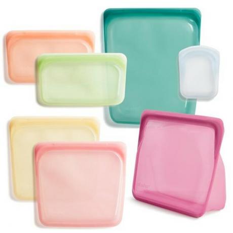 bolsa colorida stasher de silicone