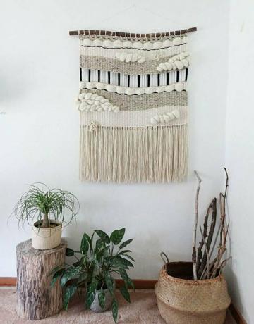 Macrame muur hangen