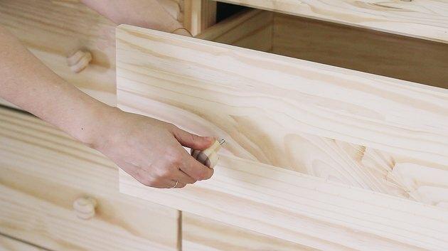 Gaveta da cômoda de madeira IKEA