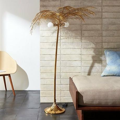 cb2 palm vloerlamp