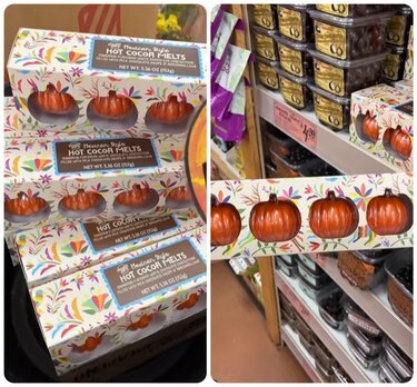 La cioccolata calda al cioccolato bianco a forma di zucca in stile messicano di Trader Joe si scioglie