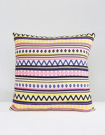 Capa de almofada estampada com bordado Ashiana