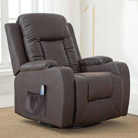 bruine fauteuil