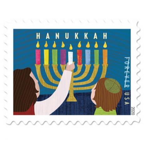 selo temático hanukkah