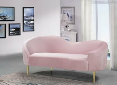 Willa Arlo Interiors Shurtz Velvet Curved Loveseat