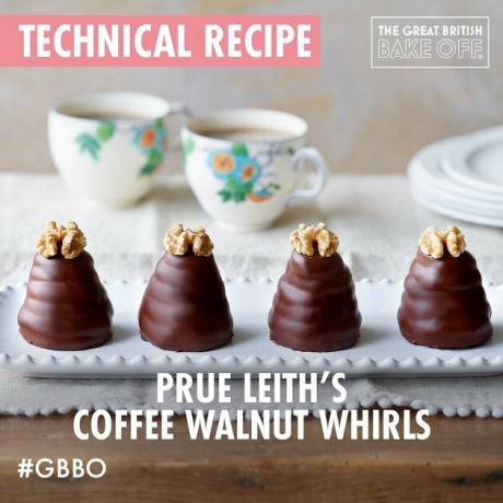Coffee Walnut Whirls de Prue Leith