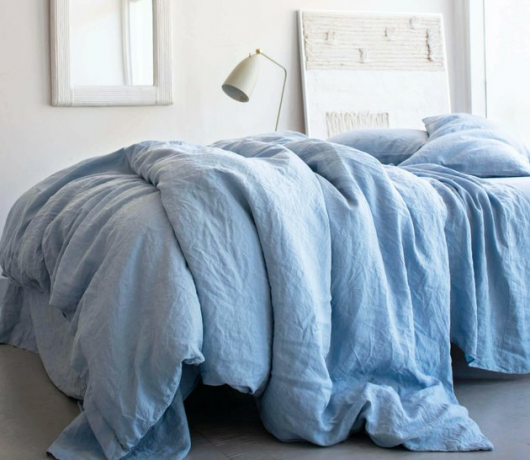 Capa de edredon Rough Linen Sky Linen, $ 269