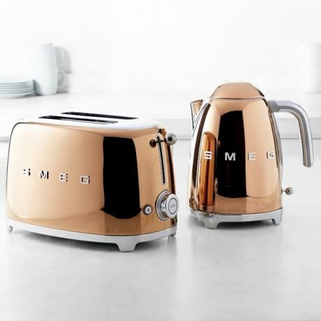 williams sonoma copper smeg